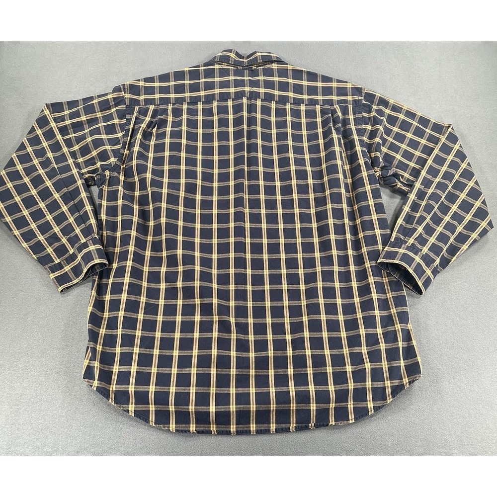 Vintage Tommy Hilfiger Button Down Shirt Sz Large Plaid Checkered Preppy 90s - Picture 10 of 11